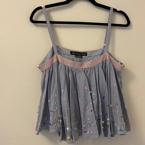 Anthro Crop Tank with Sequins detailing